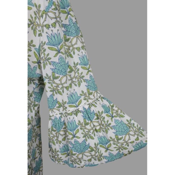 BLUTHREADS x ROCKFLOWERPAPER TILLY BLUE GREEN BEACH DRESS - Picture 7 of 10